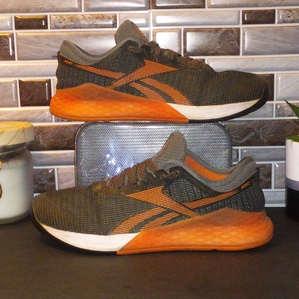 Reebok Nano 6 CrossFit Black and Orange Athletic Shoes